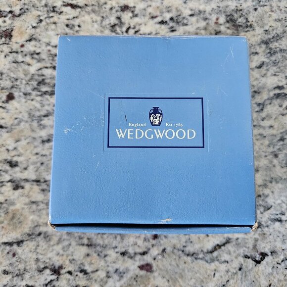 RARE VINTAGE WEDGWOOD ENGLAND BLUE WHITE GRECIAN DOME DESK MANTEL OFFICE CLOCK - Picture 12 of 13